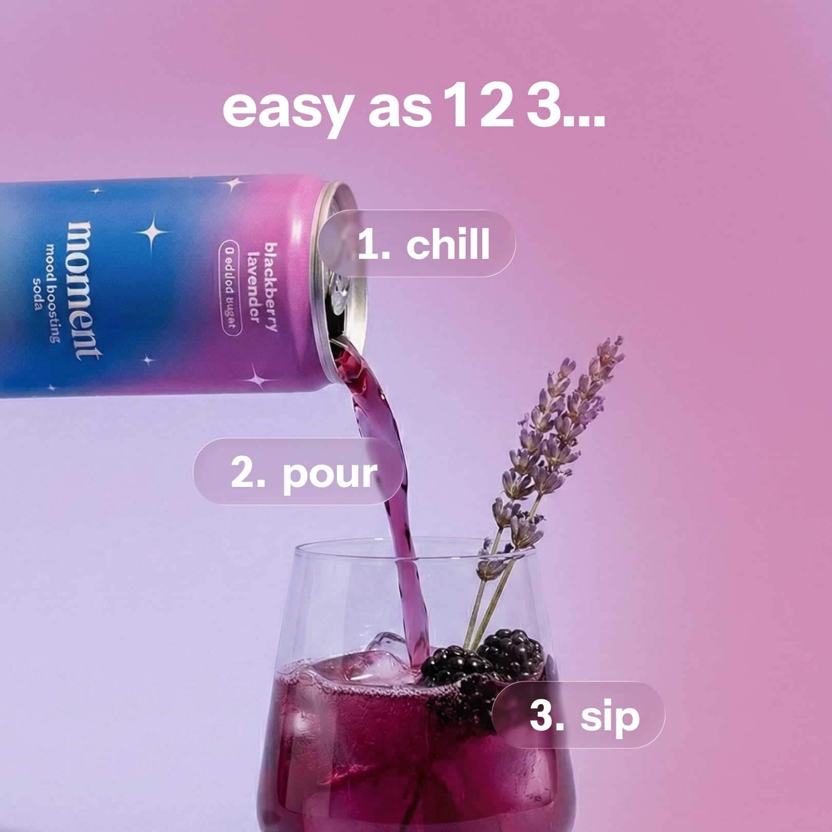 Drink Your Meditation can in hand for size comparison and portability