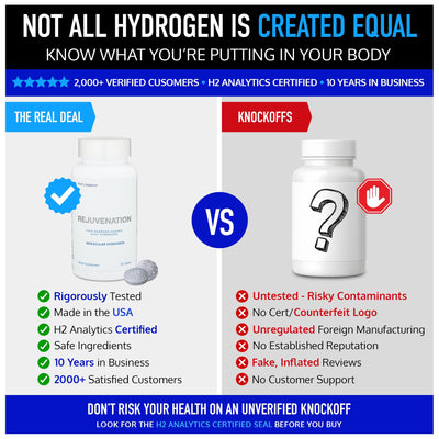 Drink HRW tablet fizzing in glass, demonstrating fast hydrogen release benefit