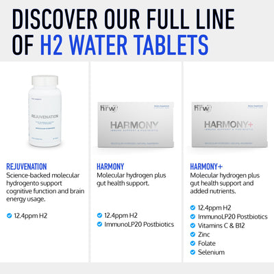 Drink HRW glass beside workout gear suggesting pre/post exercise hydration benefit