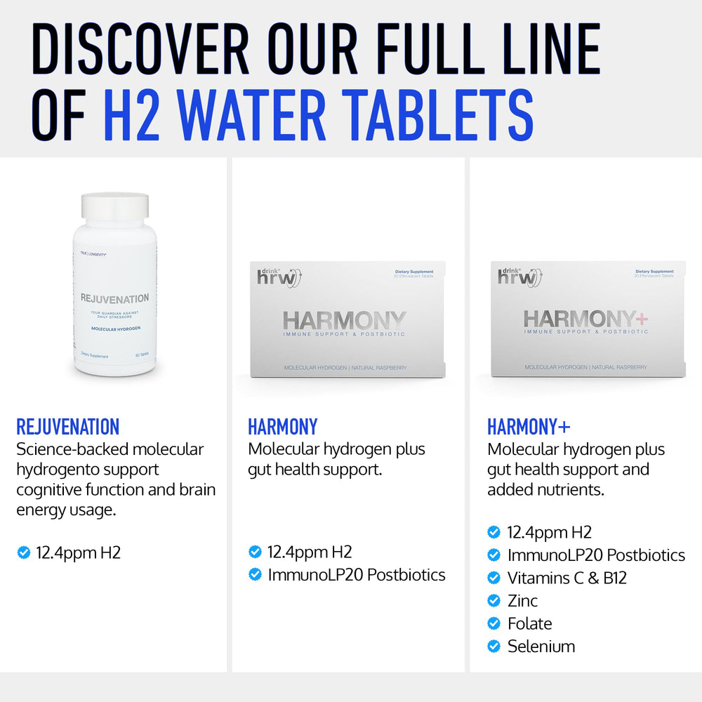 Drink HRW glass beside workout gear suggesting pre/post exercise hydration benefit
