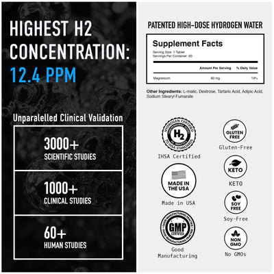 Drink HRW tablet close-up displaying texture and easy dissolution benefit