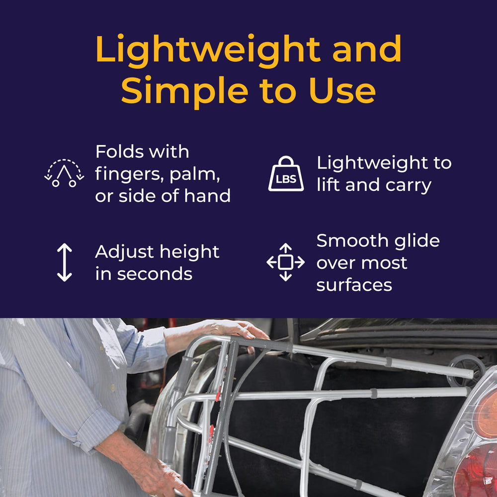 Drive Medical adjustable height pin detail enabling quick personalized handle settings