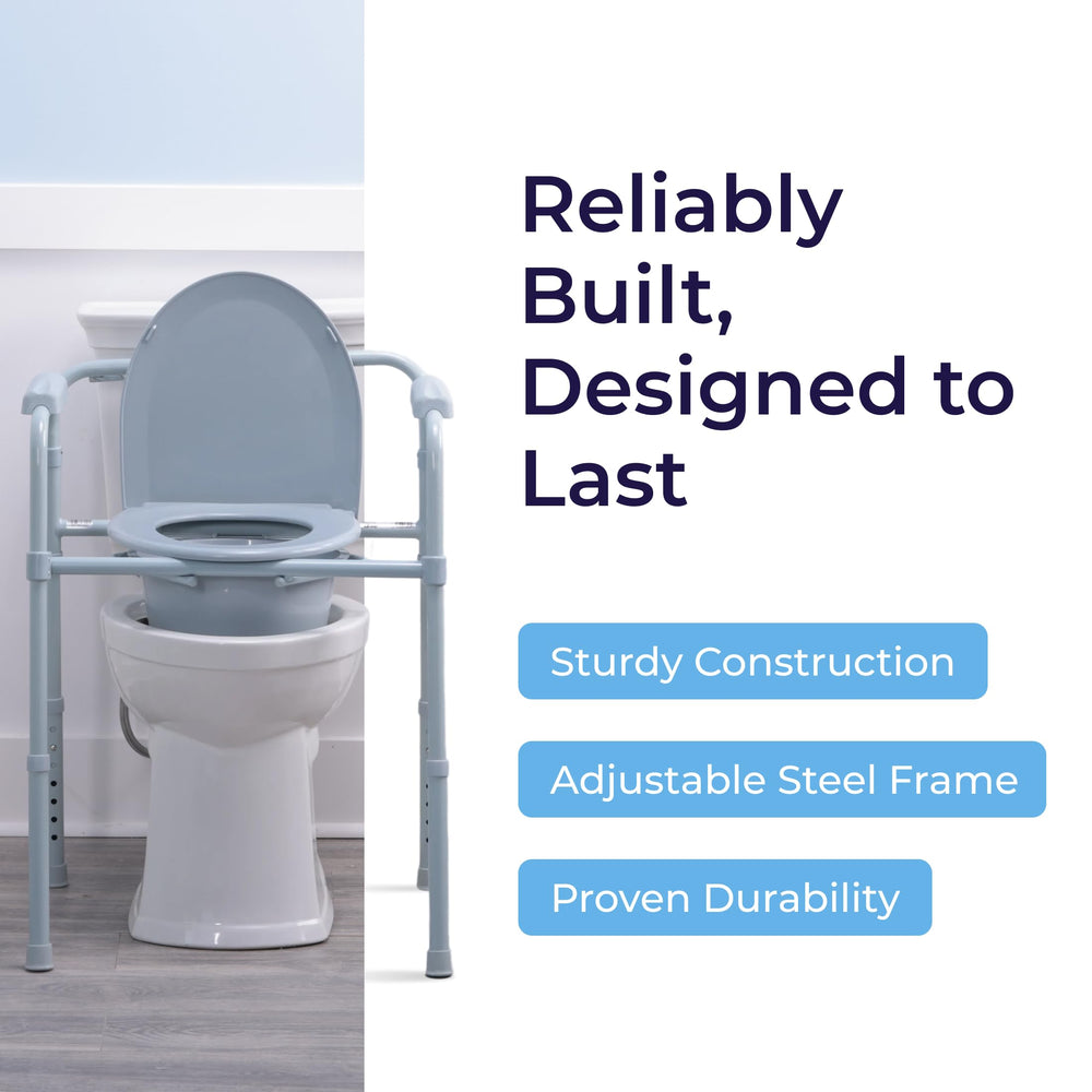 Drive Medical sturdy armrests close-up providing standing and sitting support