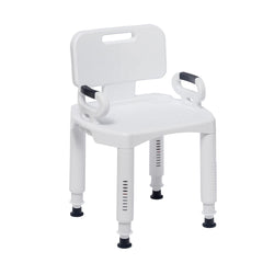 Drive Medical vista frontal del asiento de baño, aporta estabilidad
