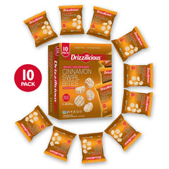 Drizzilicious bolsa abierta con mini rice cakes listos para comer