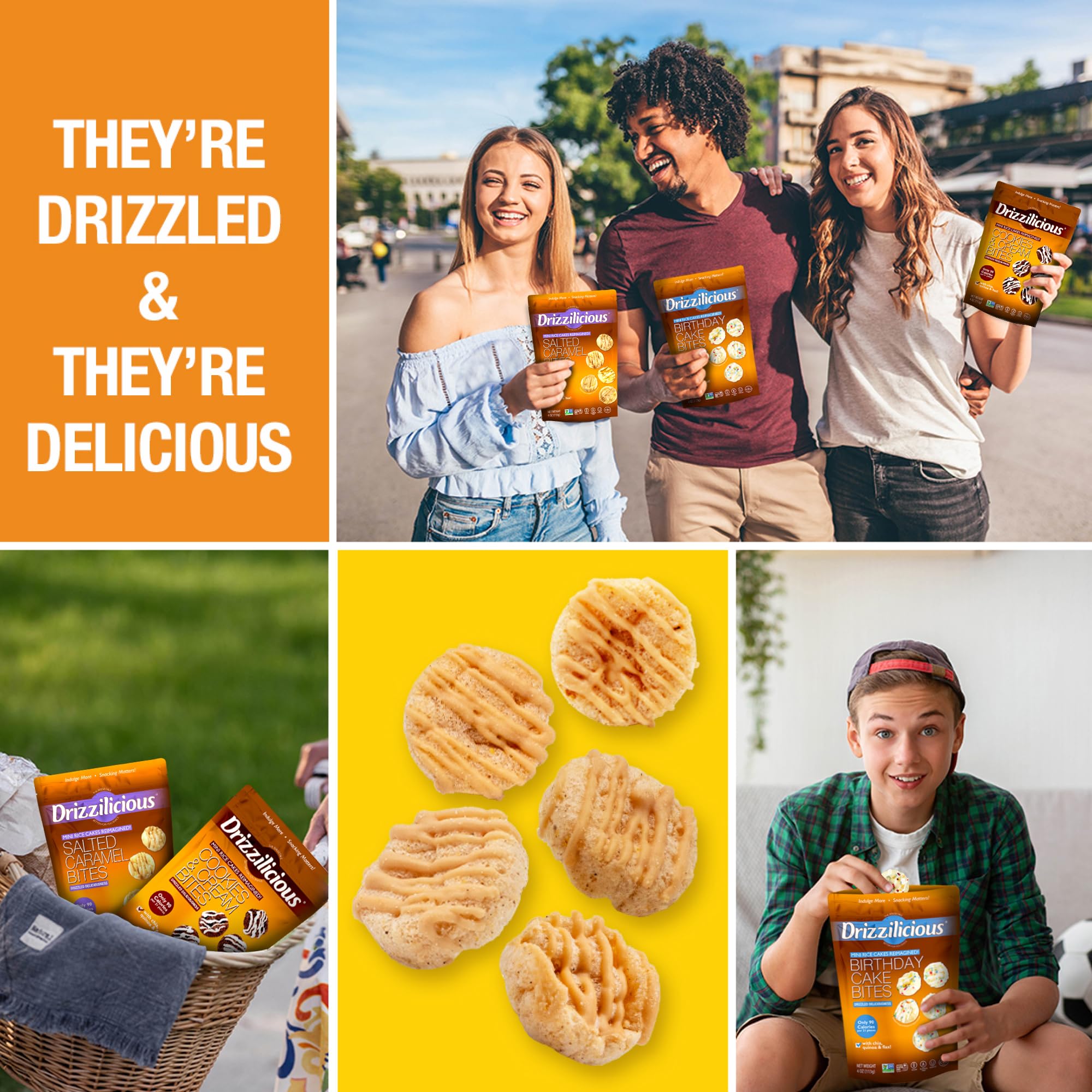 Drizzilicious assortment con otras variedades para probar sabores diferentes