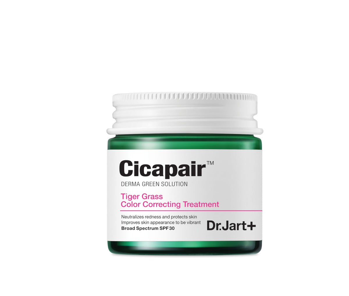 Dr.Jart+ envase frontal del Cicapair corrector mostrando tamaño de viaje y diseño