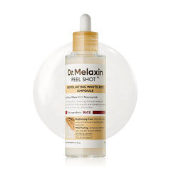 Dr.Melaxin ampolla frontal mostrando envase y beneficio de limpieza profunda