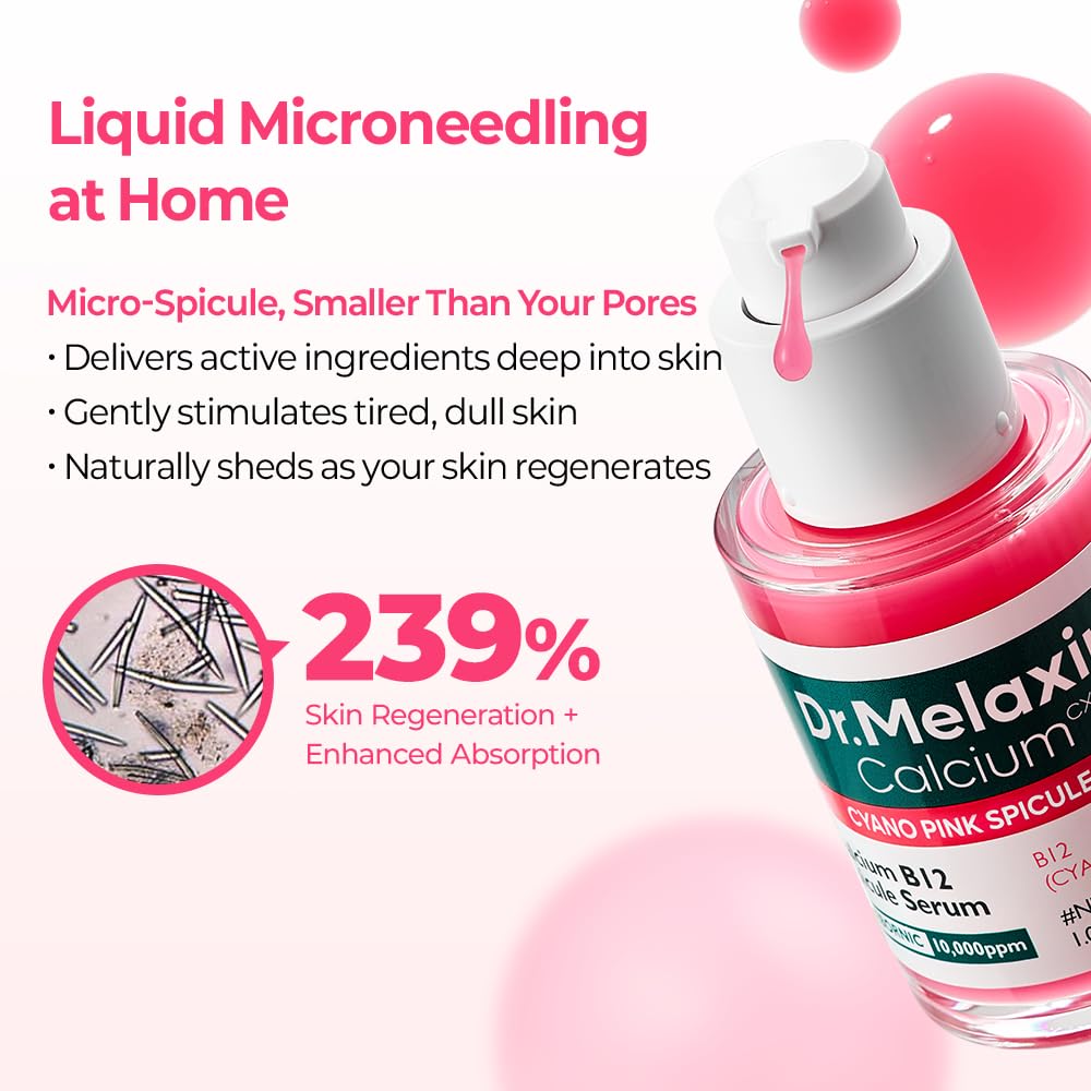 Dr.Melaxin primer plano de microespículas solubles que liberan activos
