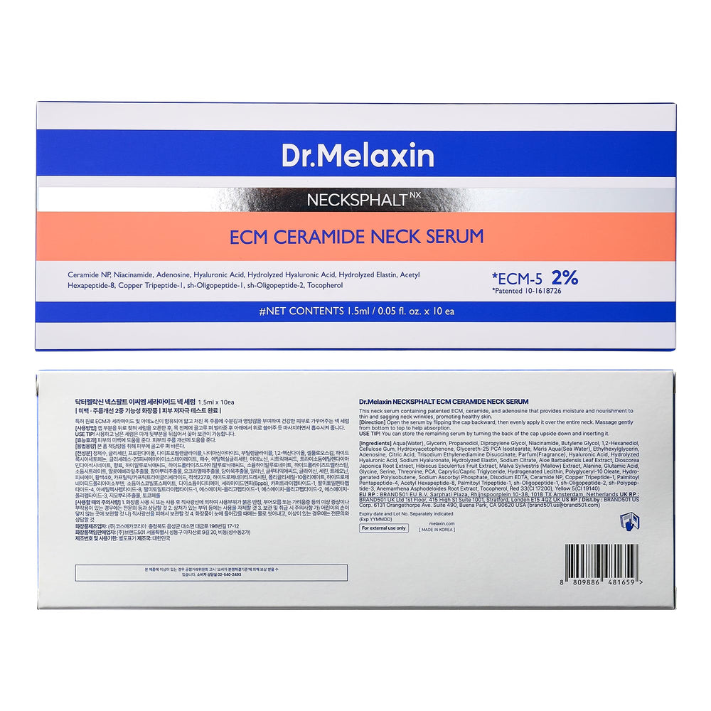 Dr.Melaxin ampoules on bathroom counter lifestyle view encouraging daily use