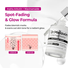 Dr.Melaxin serum en mano demostrando dosificación precisa y ligereza