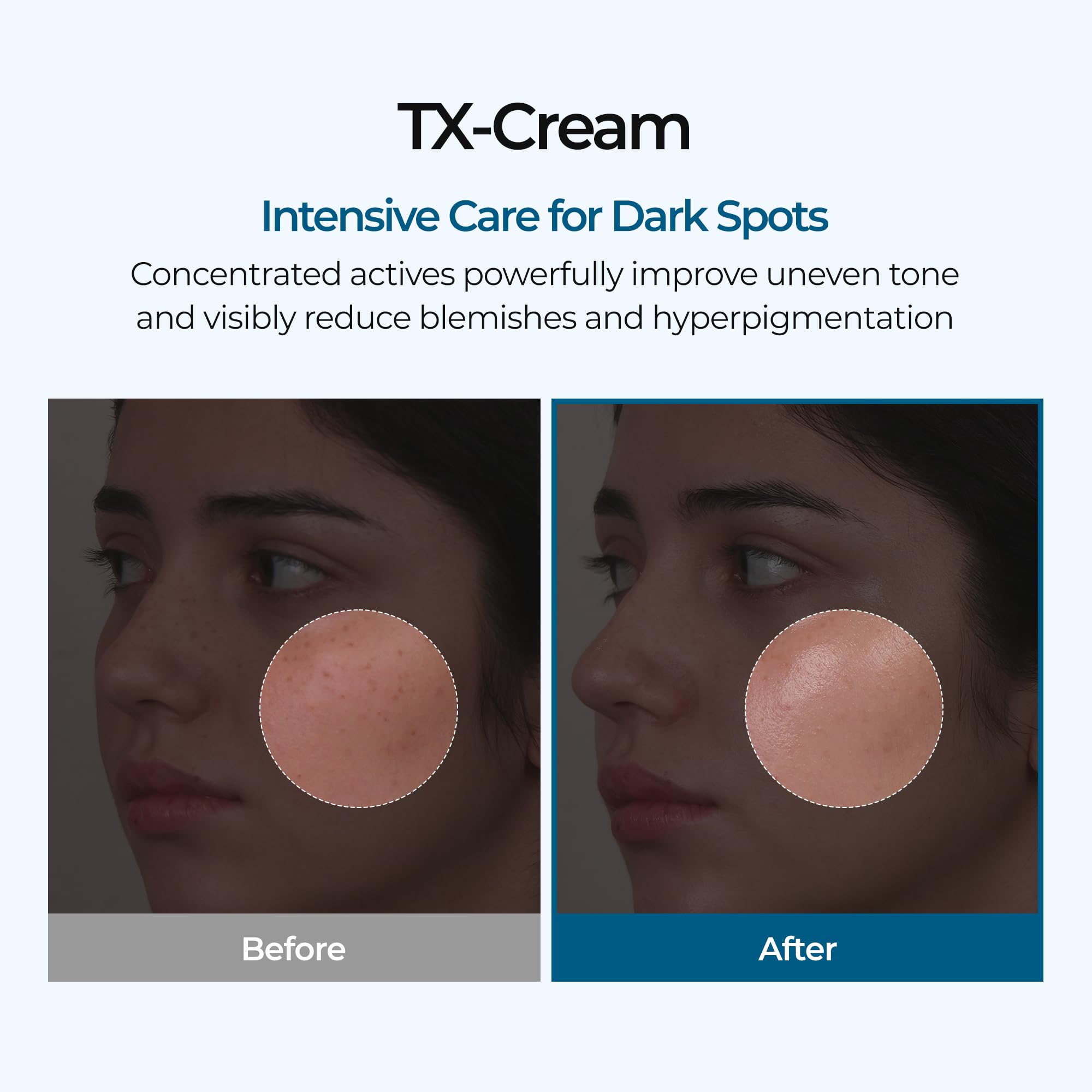 Dr.Melaxin textura cremosa primer plano hidratación visible