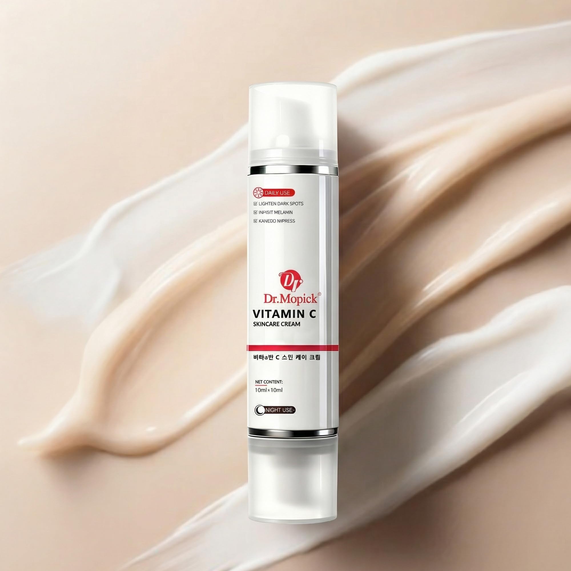 DR.MOPICK caja y tubo para comparar tamaño y cantidad