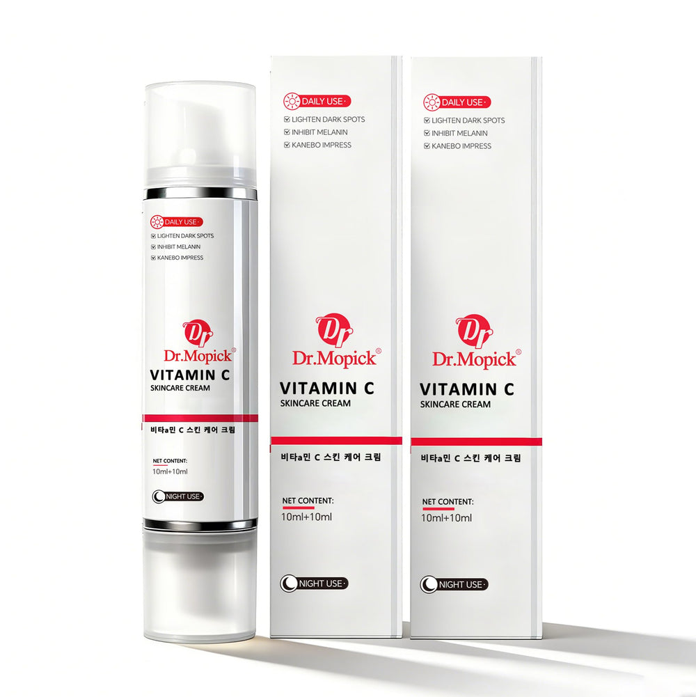 DR.MOPICK envase frontal mostrando marca y objetivo iluminador