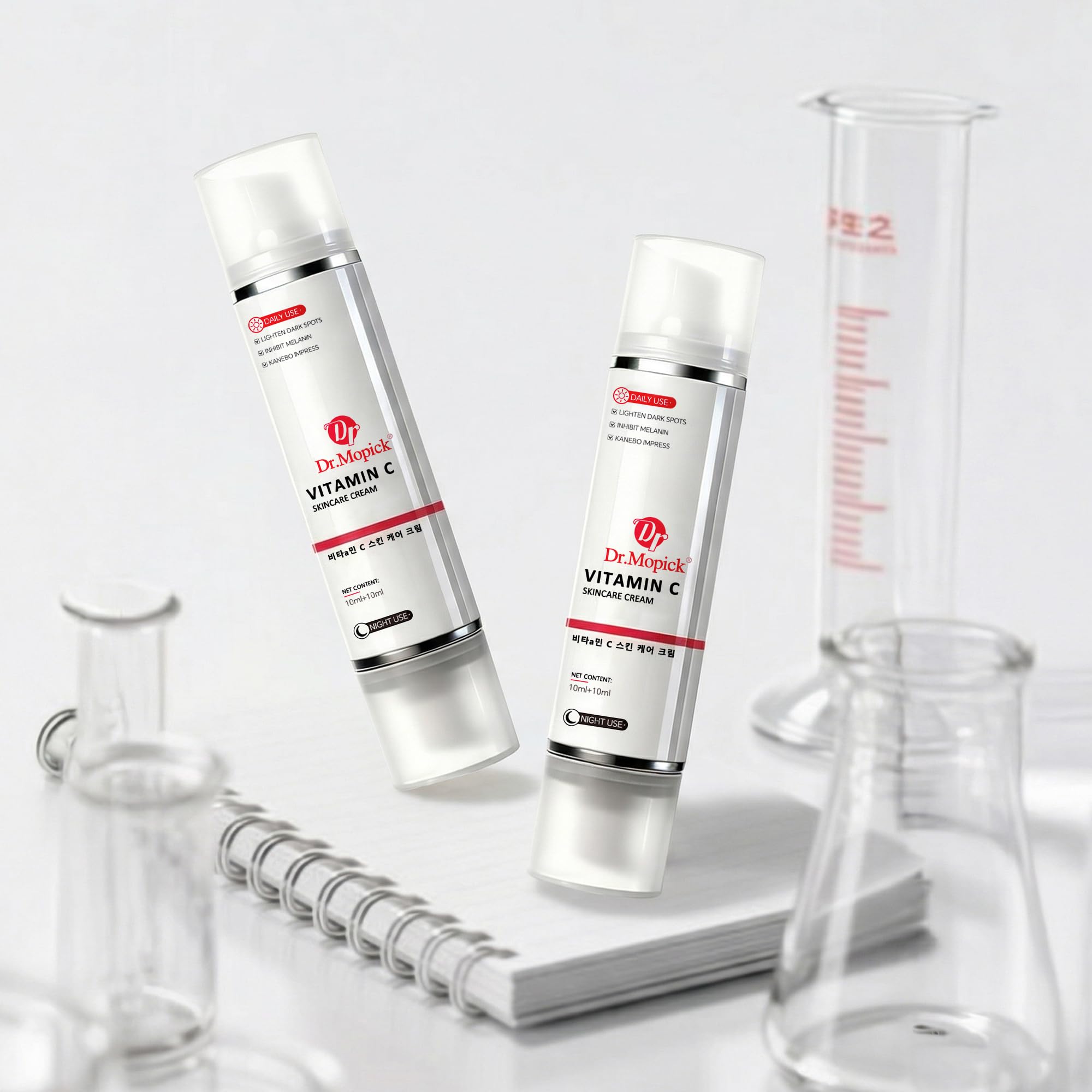 DR.MOPICK crema en rutina matutina junto a protector solar