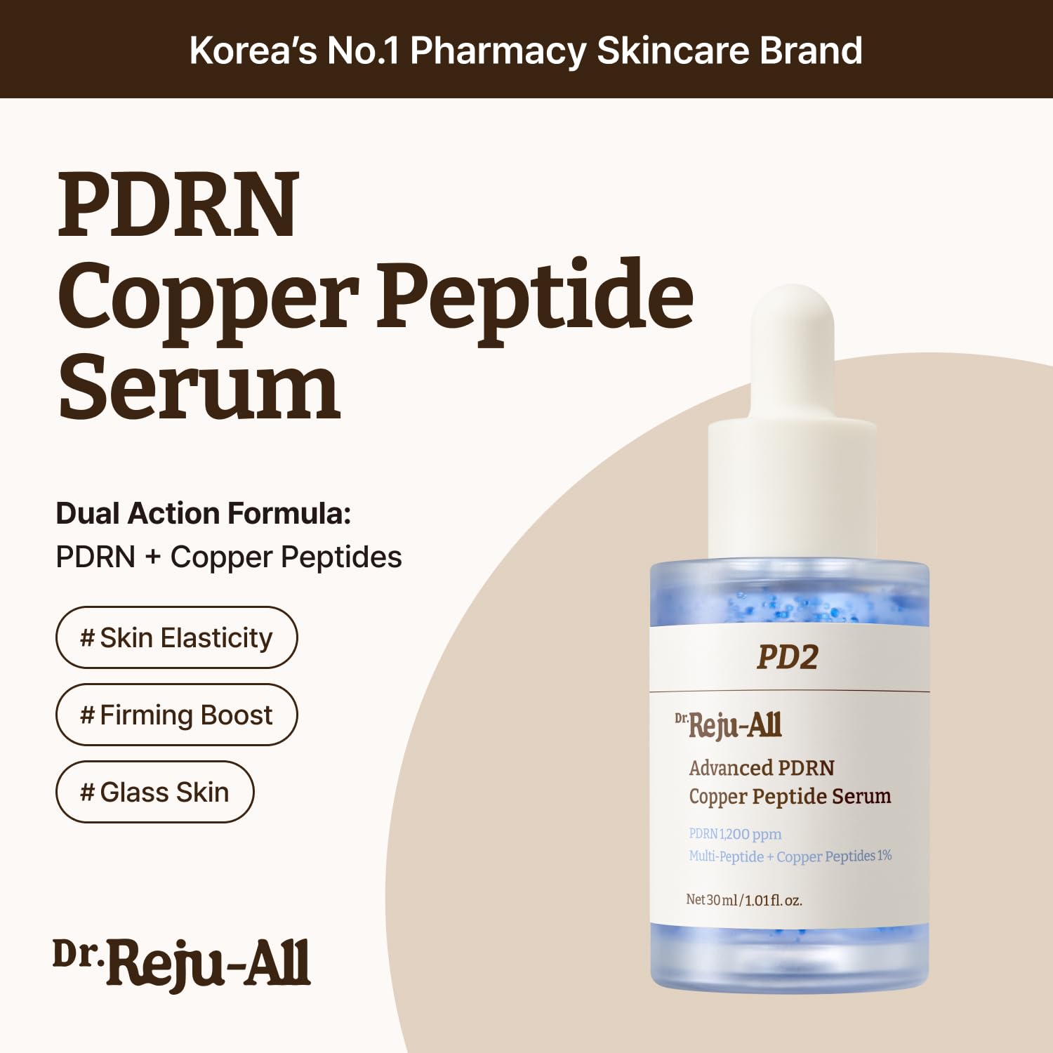 Dr.Reju-All gota de suero en mano indicando textura ligera y absorción rápida