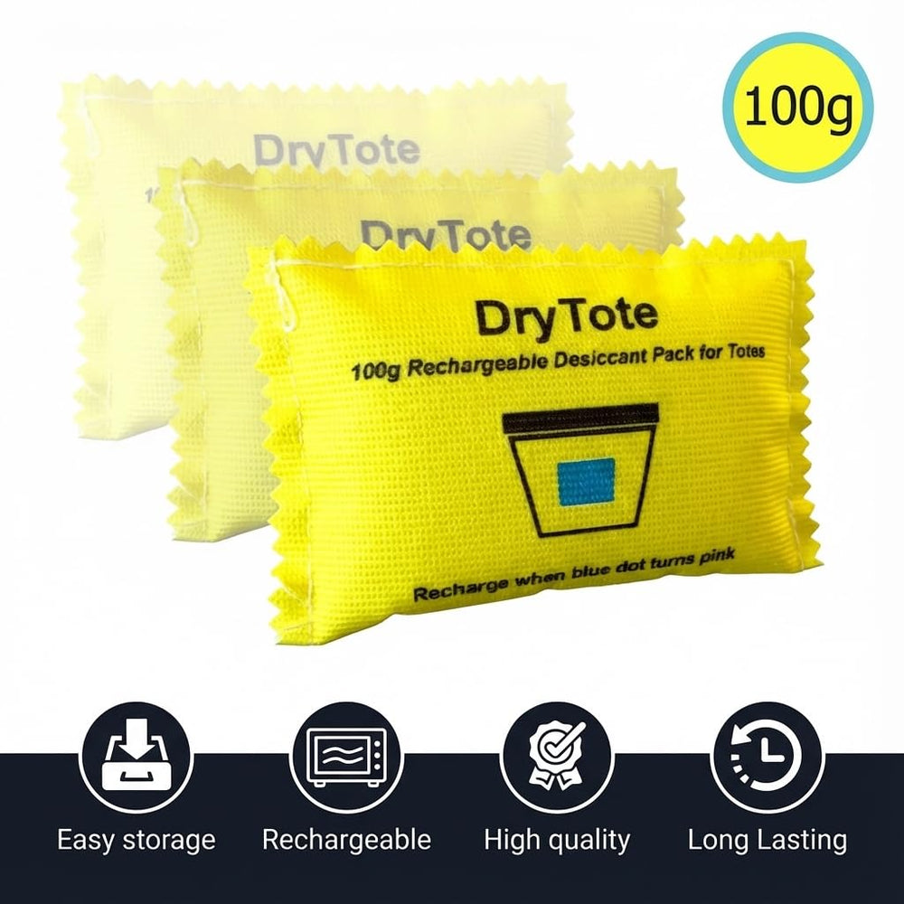 DryTote detalle del gel de sílice que muestra textura y absorción