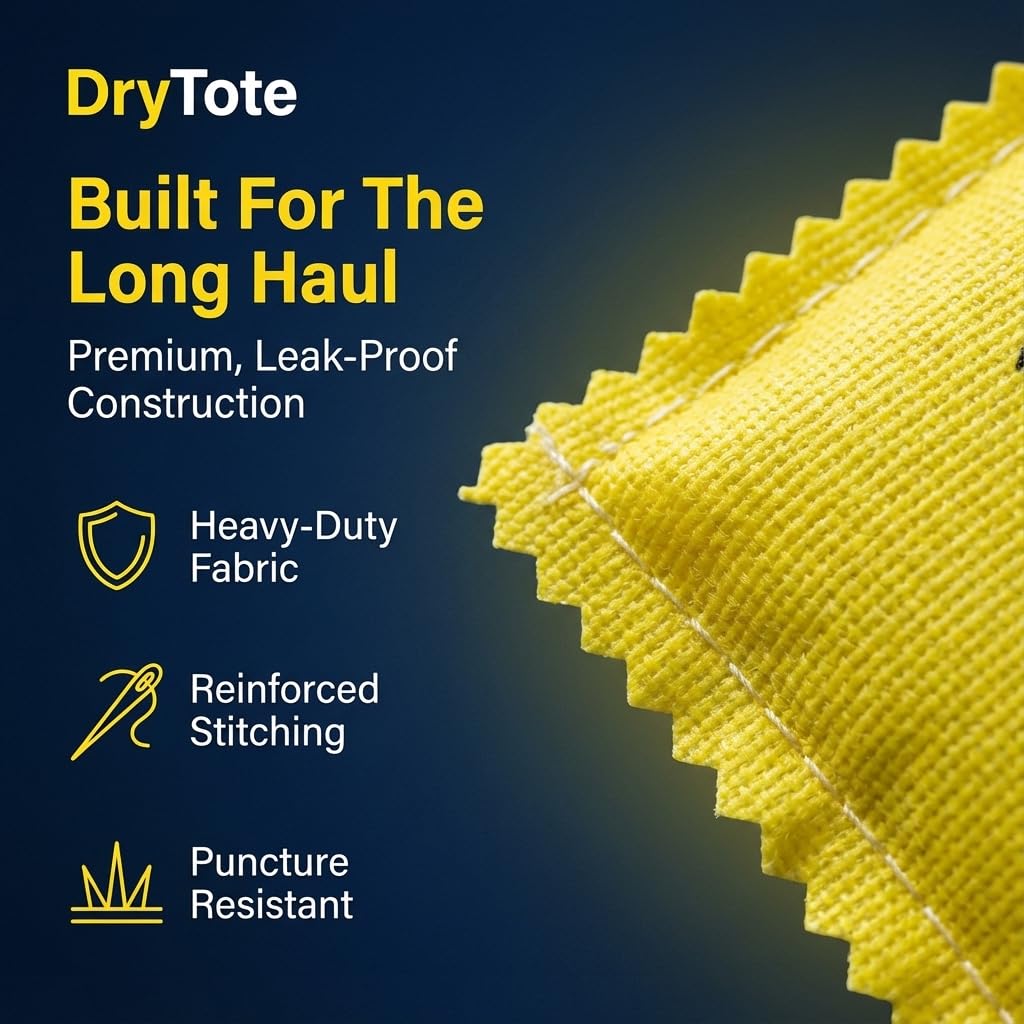 DryTote dentro de una maleta protegiendo ropa y equipaje en viaje
