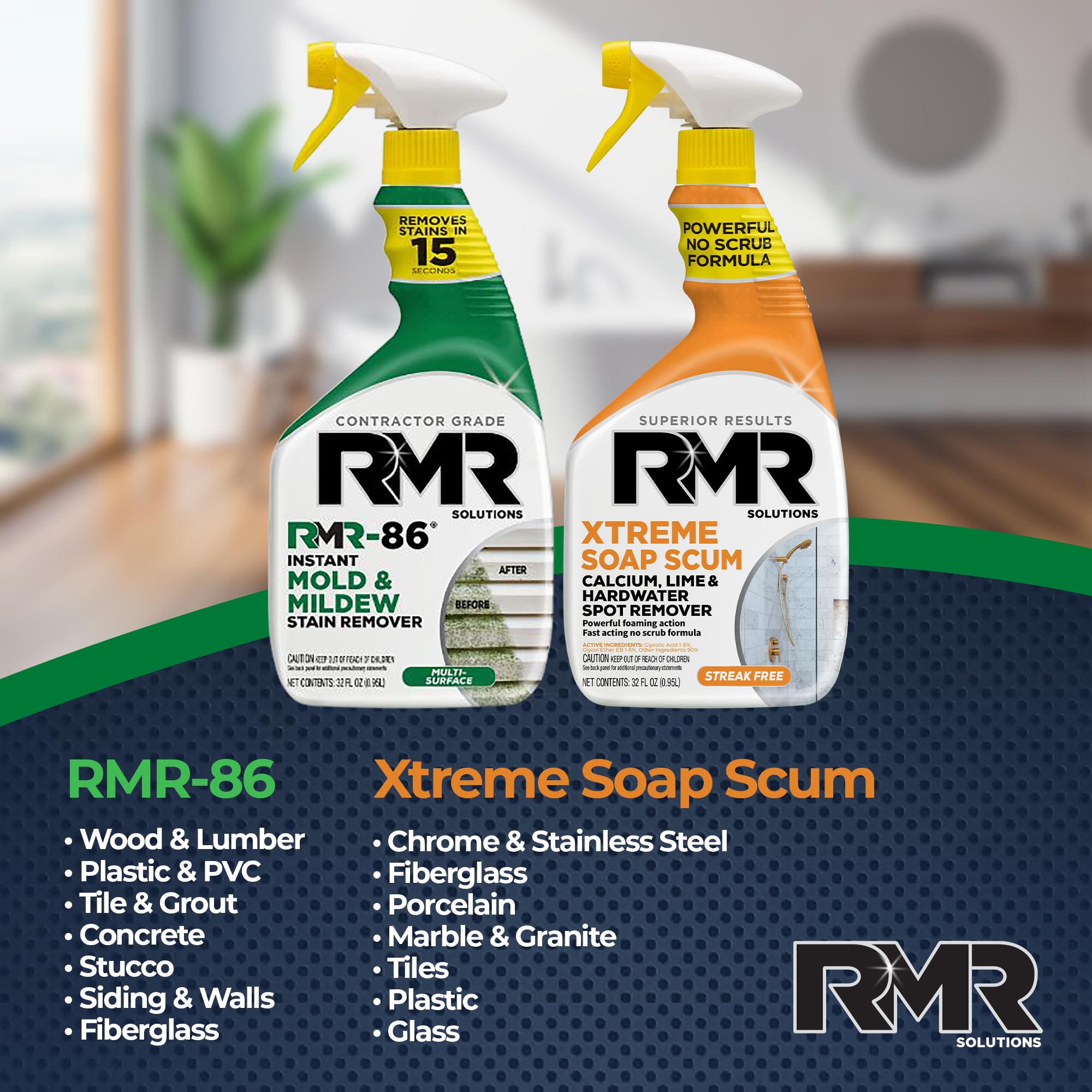 RMR Brands ducha impecable tras aplicar xtreme eliminador de sarro