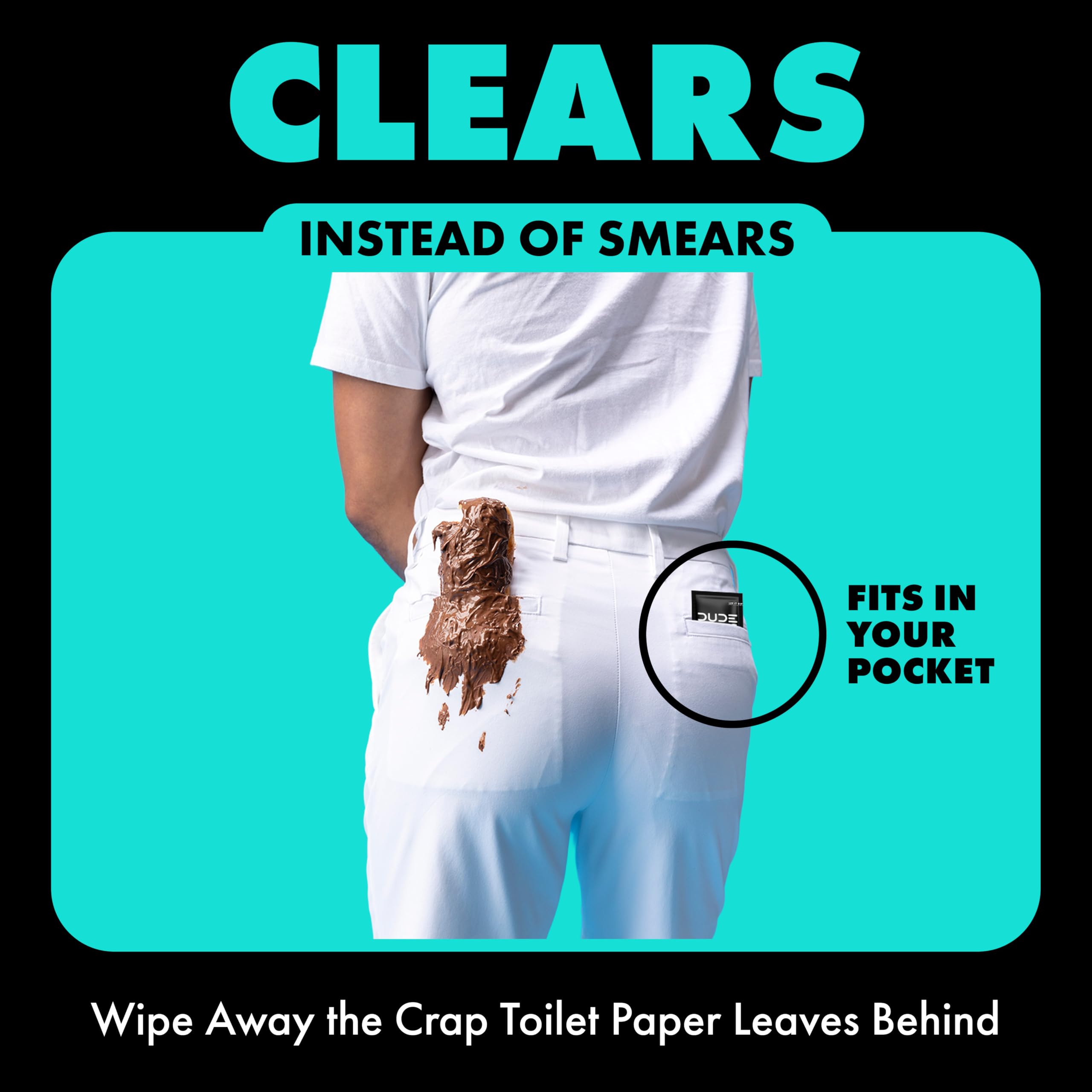 DUDE Wipes fibra en primer plano sin plástico, material vegetal y desintegrable