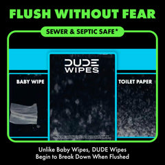 DUDE Wipes uso en limpieza íntima mostrando comodidad y frescura