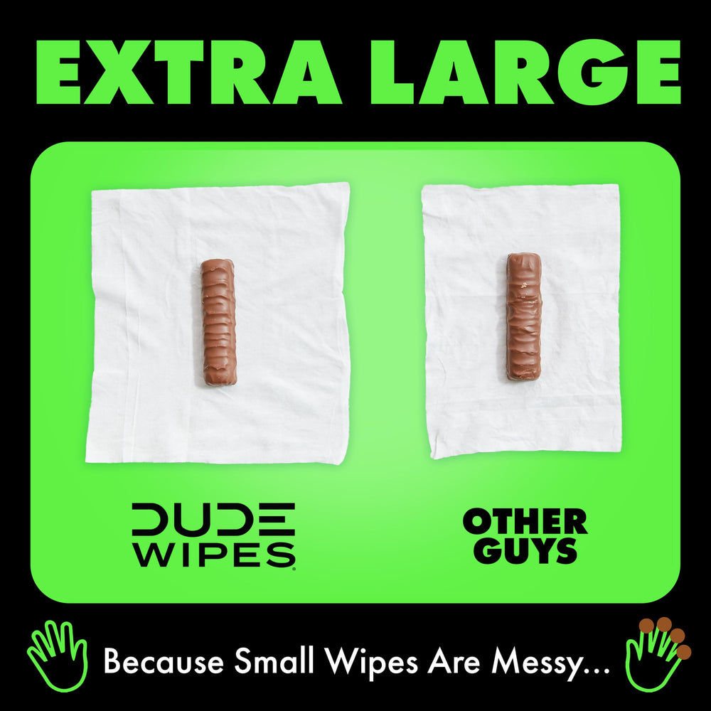 DUDE Wipes etiqueta con ingredientes mostrando hamamelis y aloe