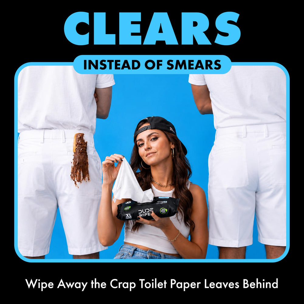 DUDE Wipes etiqueta de ingredientes clara mostrando ingredientes simples