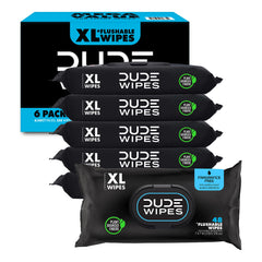 DUDE Wipes paquete frontal mostrando cantidad 288 útil para ahorro