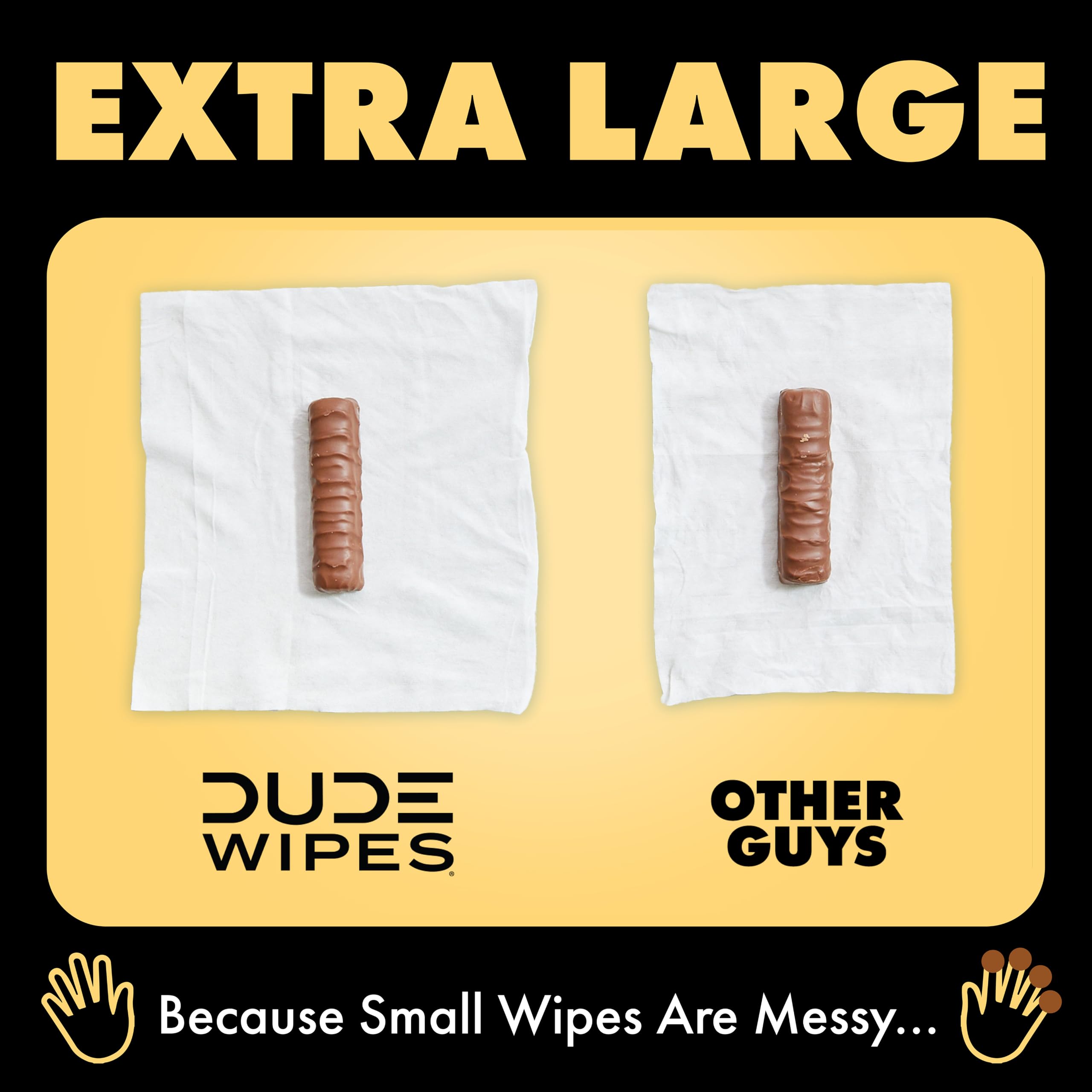 DUDE Wipes etiqueta con ingredientes naturales y beneficios claros