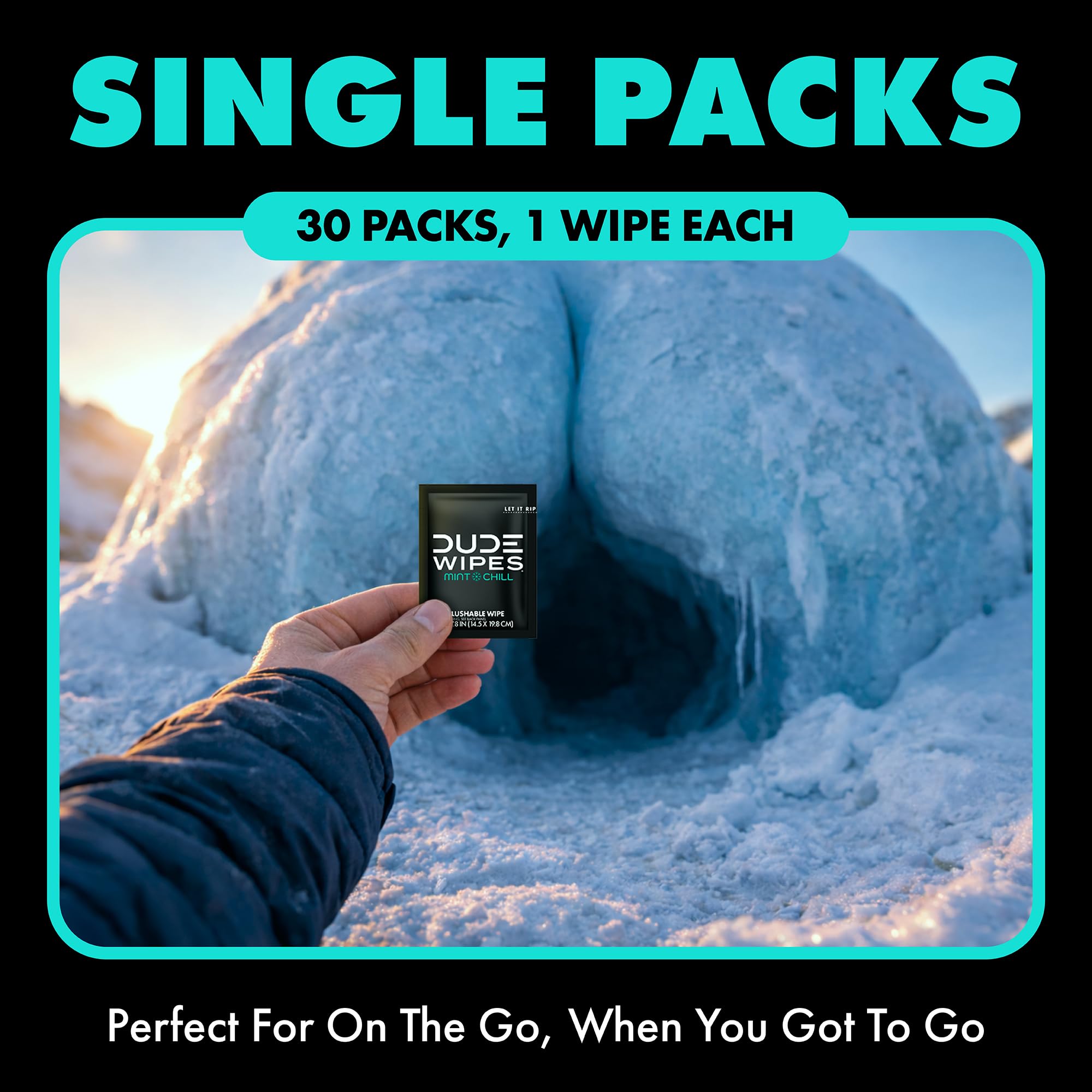 DUDE Wipes toallita desplegada que muestra textura y tamaño extra para limpieza eficaz