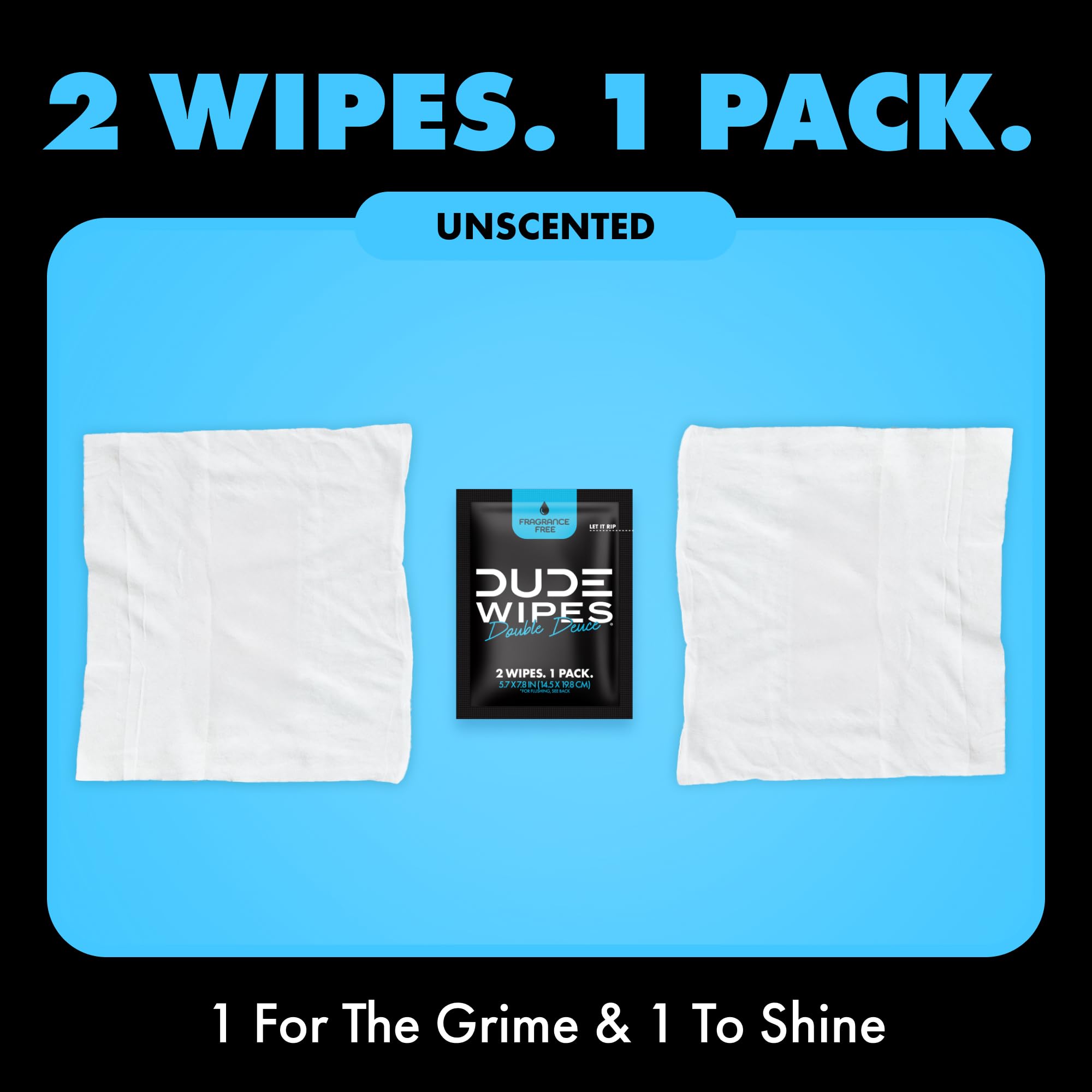 DUDE Wipes textura de toallita cercana que resalta suavidad y absorción