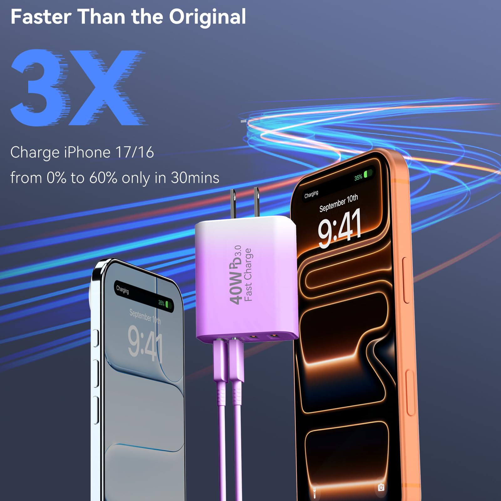 Duloch en uso cargando teléfono y tablet simultáneamente, ahorro de espacio