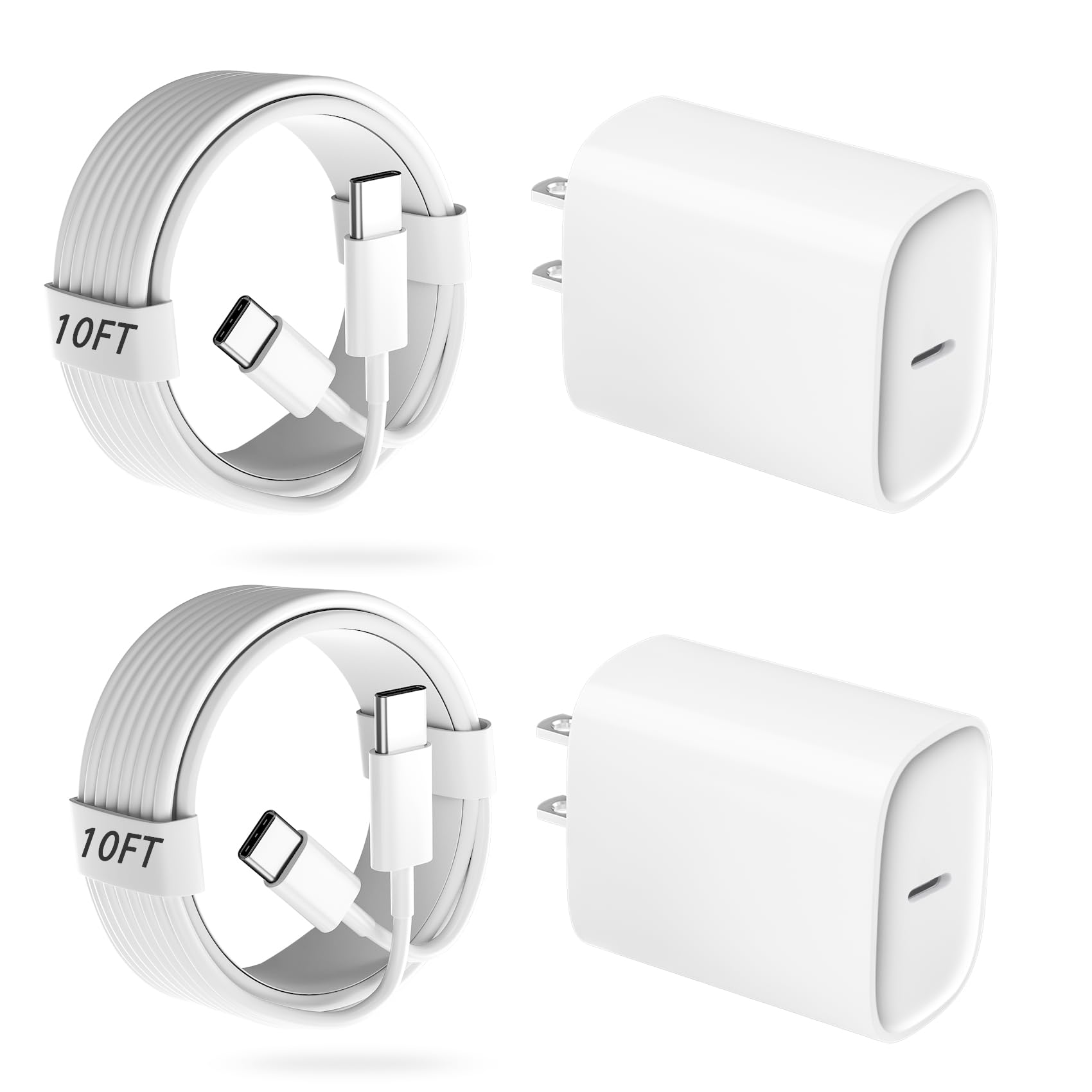 Duloch cargador 20W frontal mostrando puerto USB-C y compacto diseño