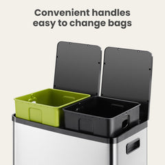 DUMOS stainless surface detail highlighting fingerprint-resistant finish for low-maintenance care