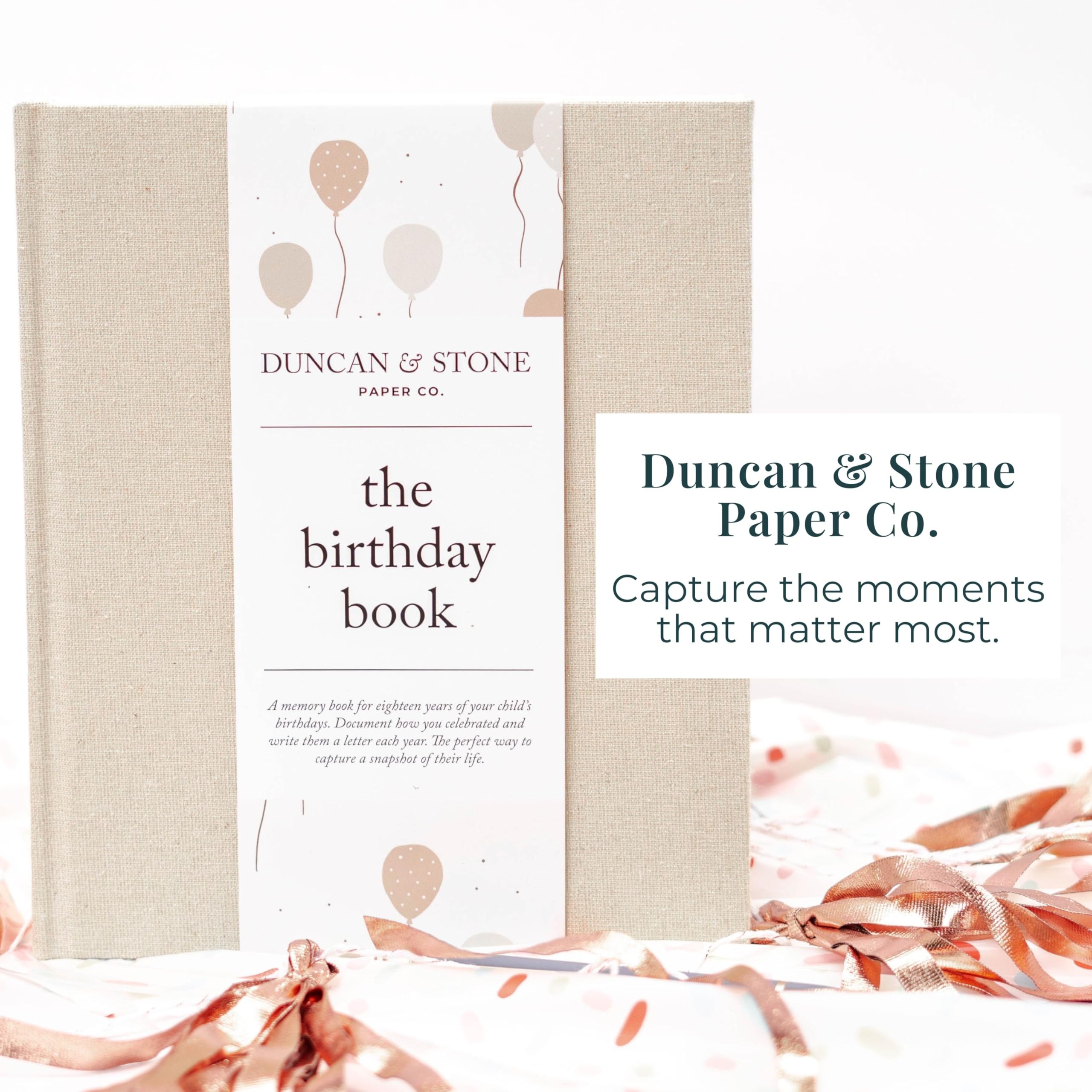 DUNCAN & STONE PAPER CO. montaje de fotografías para documentar cumpleaños