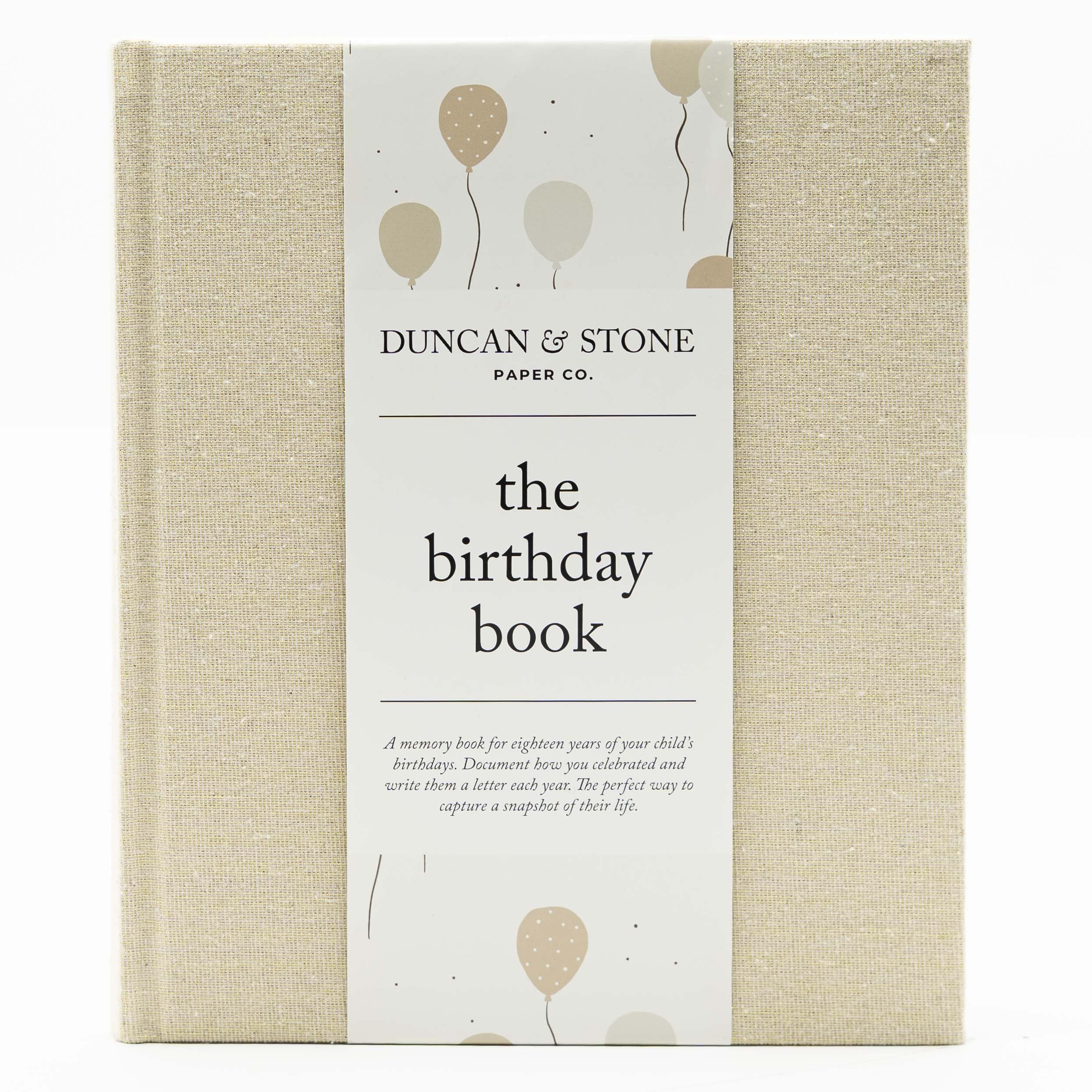 DUNCAN & STONE PAPER CO. portada en tapa dura que protege recuerdos