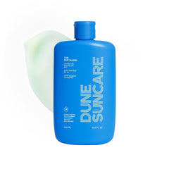 DUNE SUNCARE frasco frontal del Bod Guard mostrando diseño y tamaño