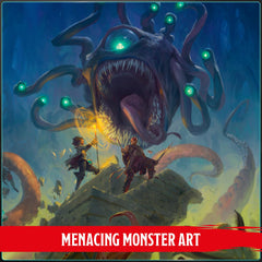 Dungeons & Dragons escena de juego con el manual abierto facilitando dirección de partida
