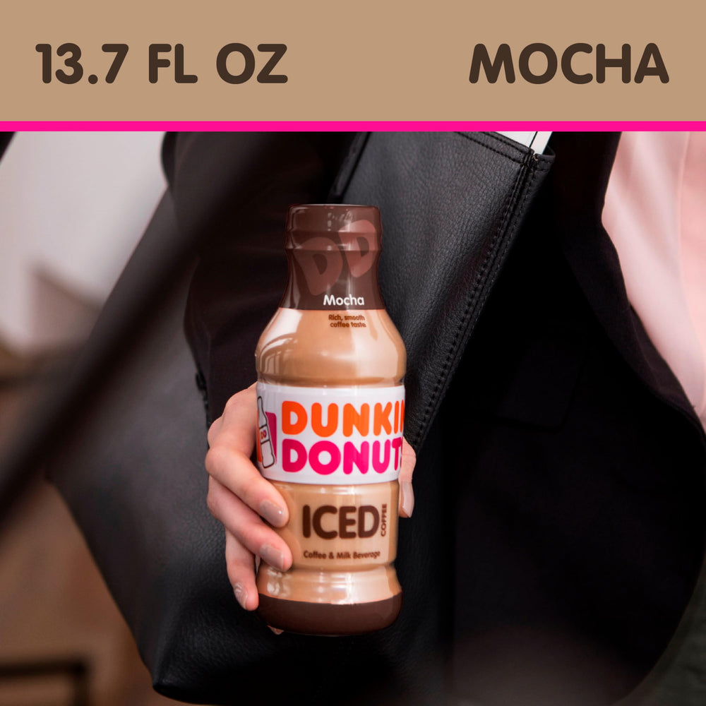 Dunkin' botella fría en la nevera lista para beber y mantener sabor óptimo
