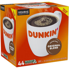 Dunkin' detalle de cápsula K-Cup que muestra sello y frescura del café