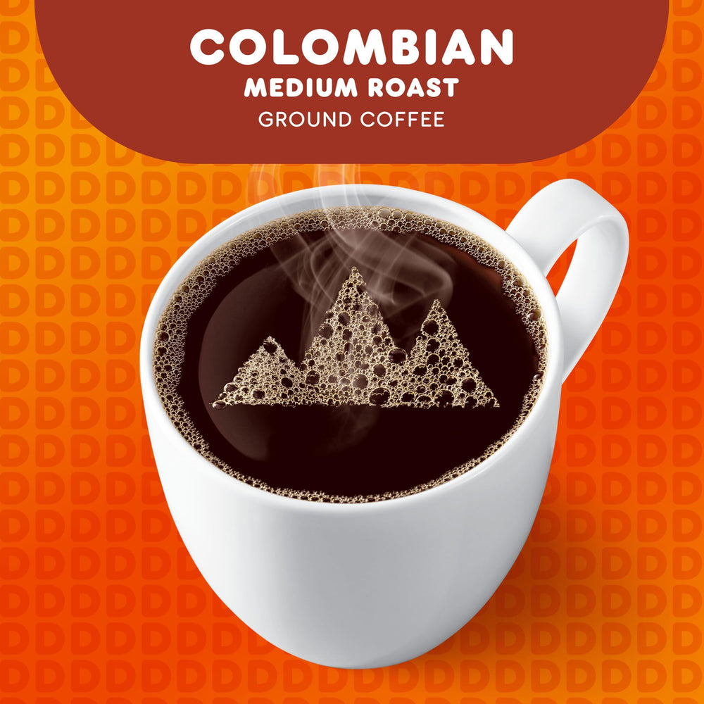 Close-up of coffee beans representing Dunkin' origin and full-bodied texture