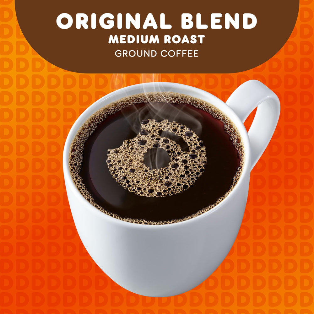 Dunkin' comparación de tamaño caja y cápsula para almacenamiento práctico