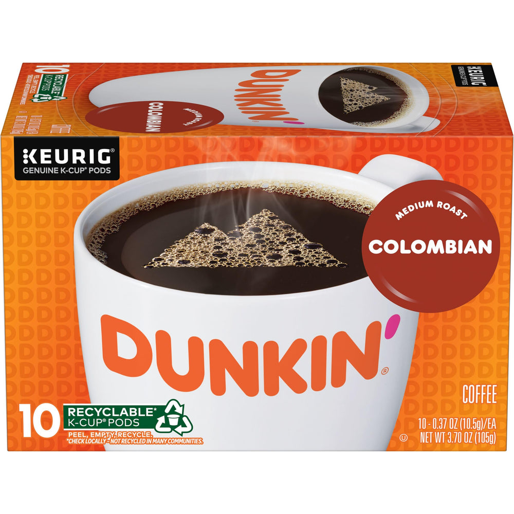 Lifestyle kitchen scene with Dunkin' K-Cup box for everyday morning routines