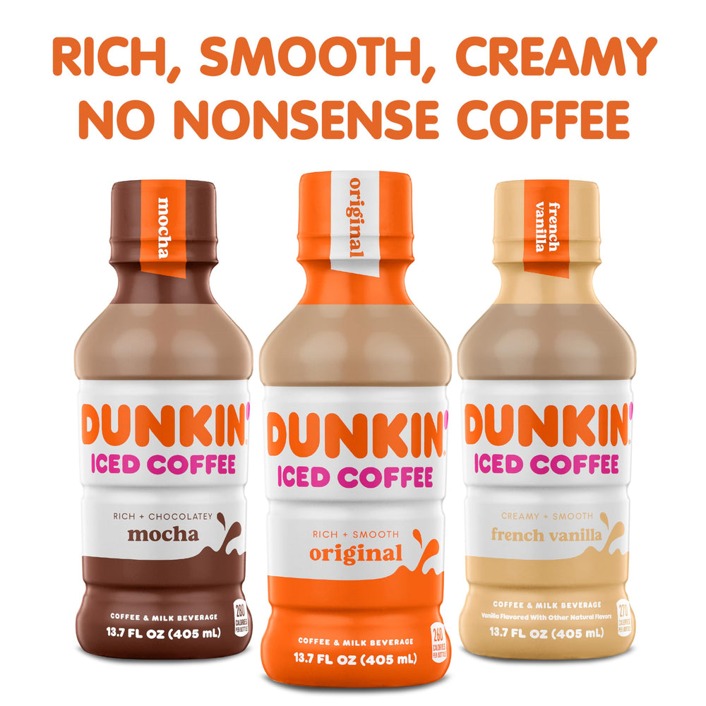 Dunkin' bebida sobre escritorio en oficina para un impulso energético en jornada