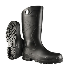 DUNLOP Chesapeake vista frontal negra mostrando diseño y ajuste cómodo