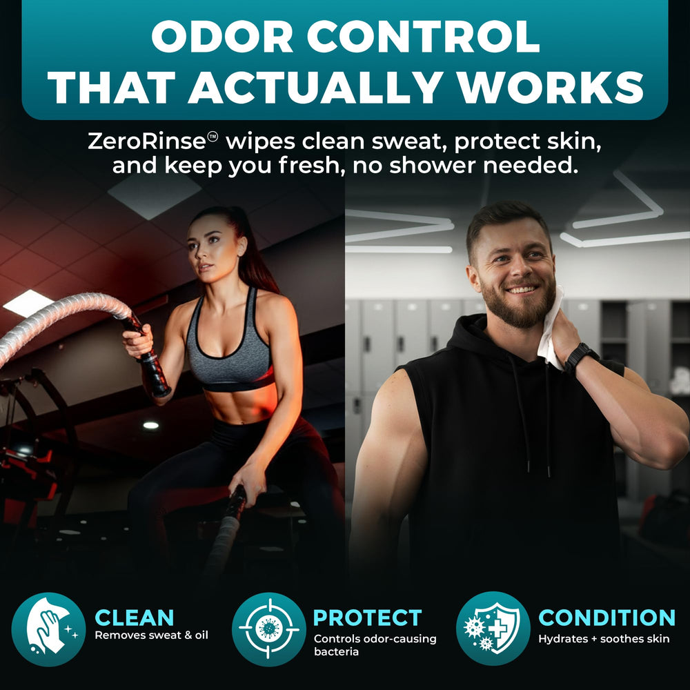 Dura Cleanse uso tras entrenamiento en gimnasio para refrescar piel y eliminar sudor