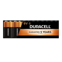 Duracell pack de 6 frontal mostrando embalaje y marca para seguridad doméstica