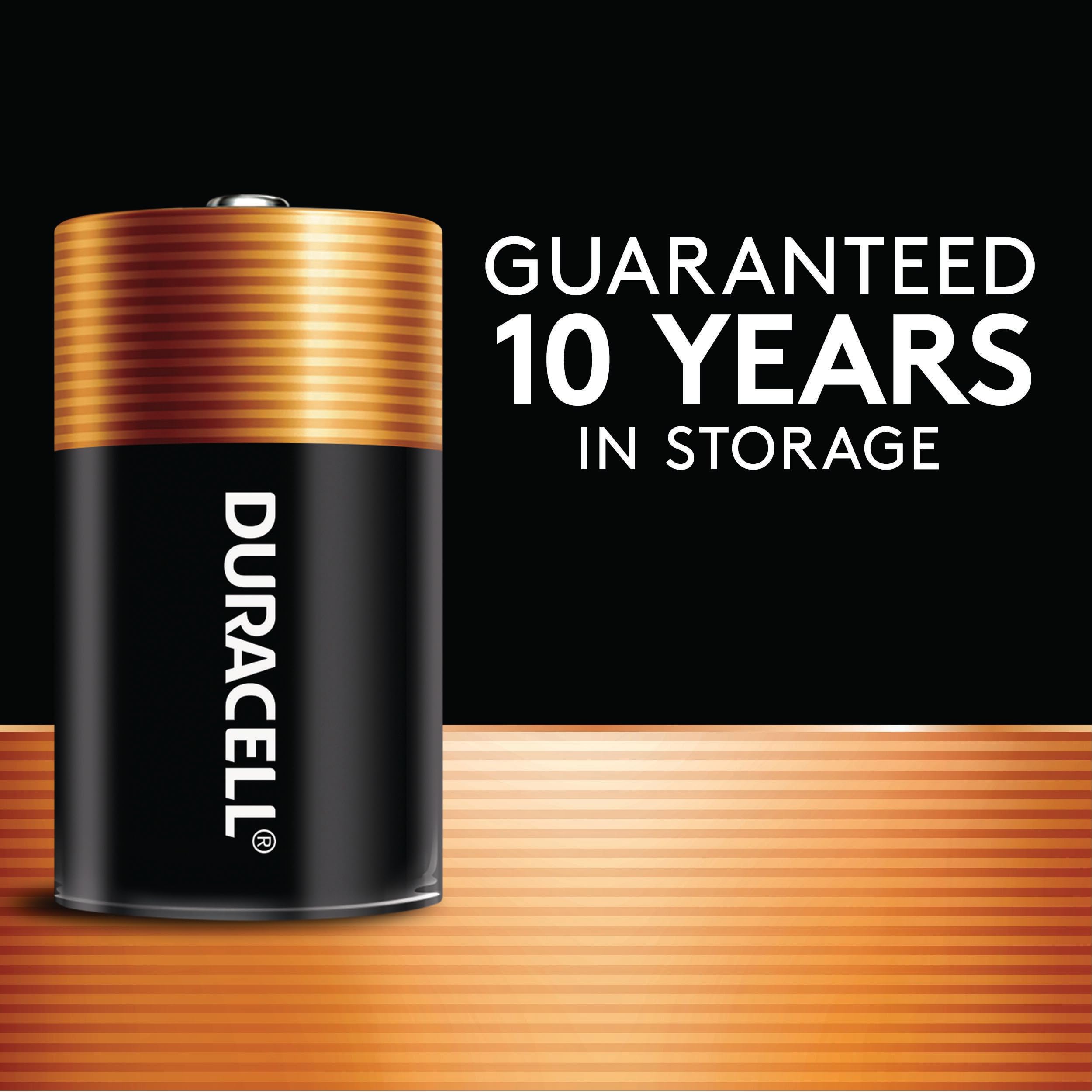 Duracell C battery powering flashlight showing dependable light for emergencies