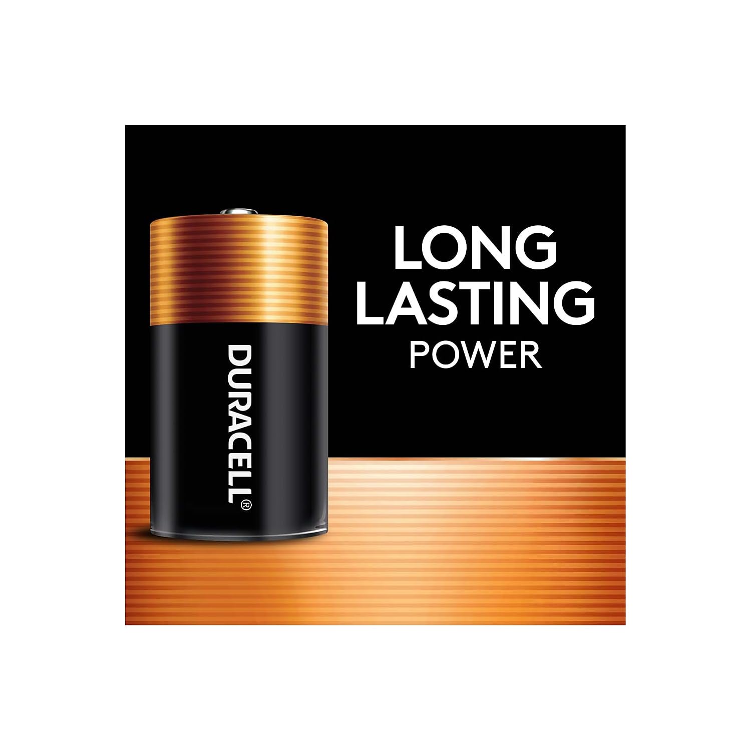 Duracell Coppertop etiqueta del paquete con información del modelo y garantía de almacenamiento
