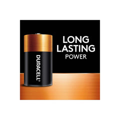 Duracell Coppertop etiqueta del paquete con información del modelo y garantía de almacenamiento